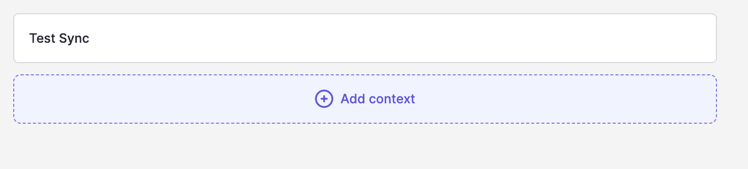 Add context to syncs